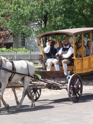 horse drawn carriage ride in Williamsburg VA